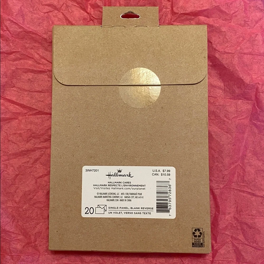 Hallmark set of 20 invitation cards.